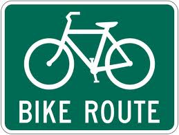 Bike Route illustration on the website