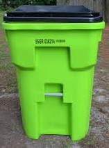 GFL recycling trash can at a place