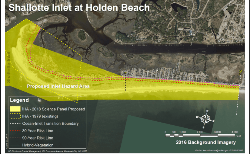 Shallotte Inlet at Holden Beach map