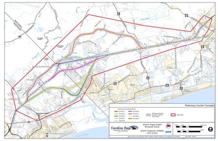 Major road project connecting Myrtle Beach and Brunswick remains stalled