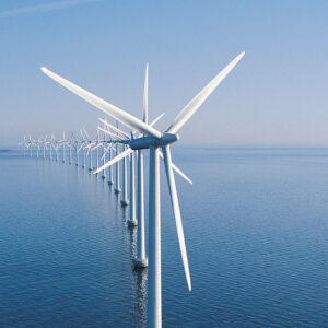 Wind Turbine in the middle of ocean